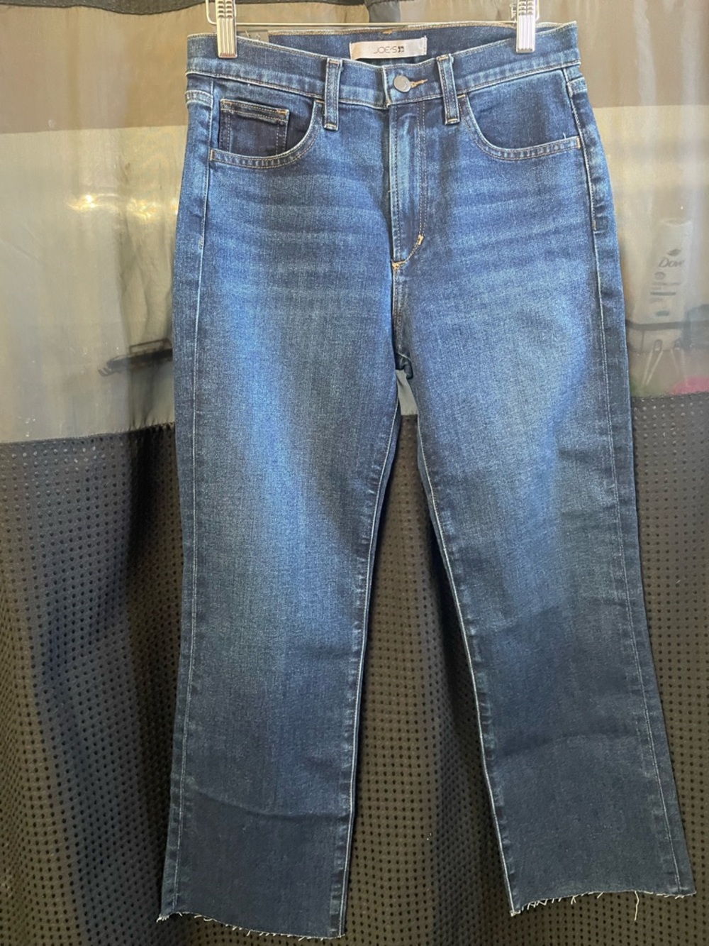 Joe's Jeans Women's Boot Cut Jeans in Dark Blue Wash Raw Edge